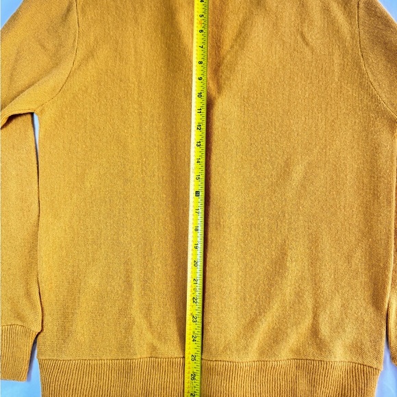 The Men's Store Yellow vintage Cardigan Sweater V-Neck Knit NWOT - Picture 4 of 9